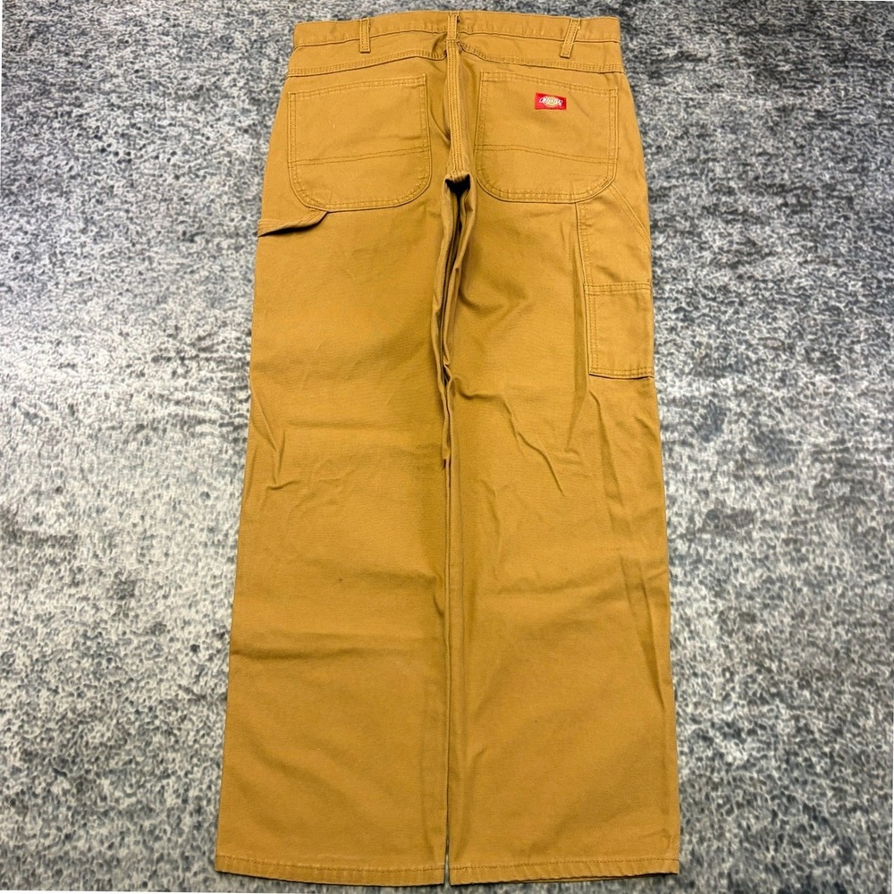 Dickies Carpenter Pants Mens 34x30 Tan Canvas Utility Workwear